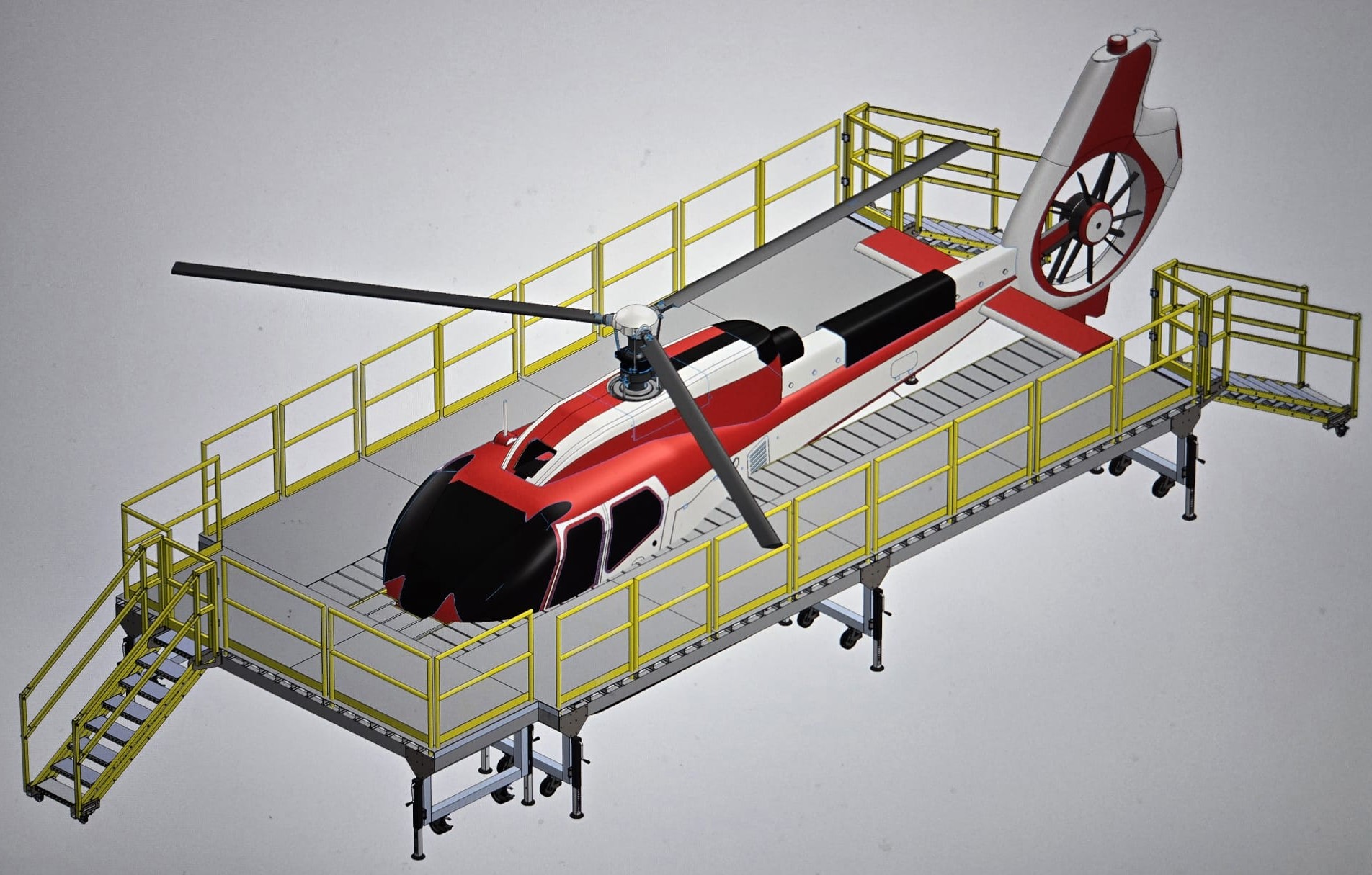 GeoSon Industries safety platform for Airbus H130 helicopter