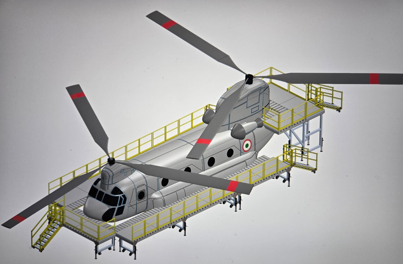 GeoSon Industries safety platform for Chinook V8F heavy-lift helicopter
