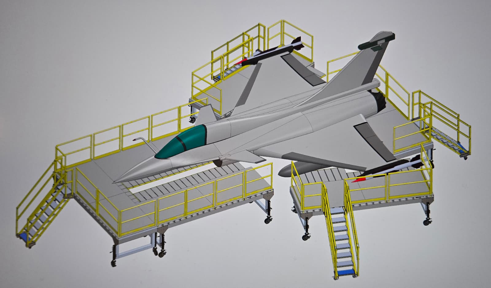 GeoSon Industries safety platform designed for the Dassault Rafale fighter jet