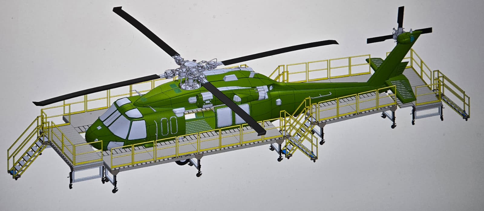 GeoSon Industries safety platform for UH-60L Black Hawk helicopter